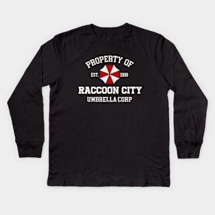 Property of raccoon city Kids Long Sleeve T-Shirt